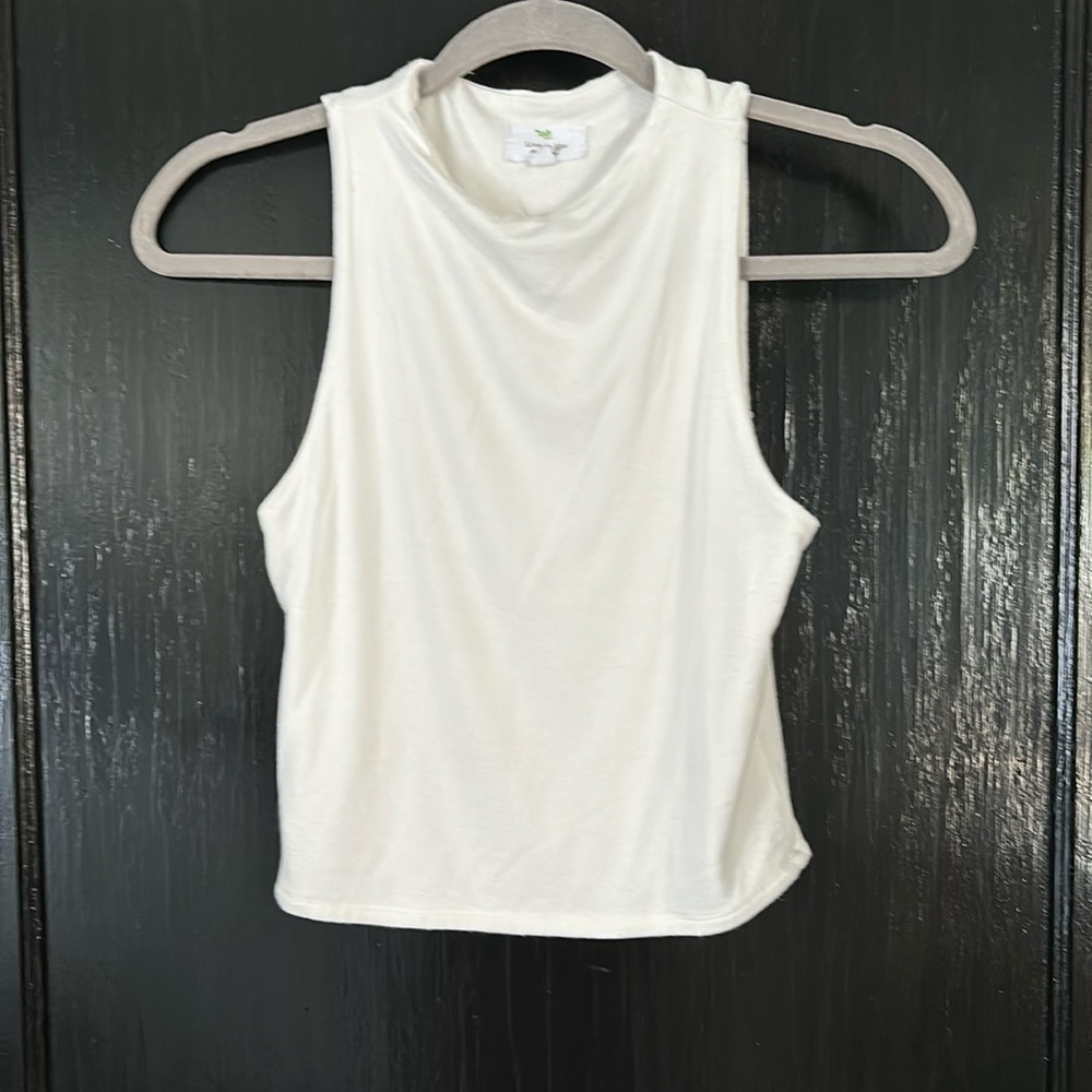 white tanktop